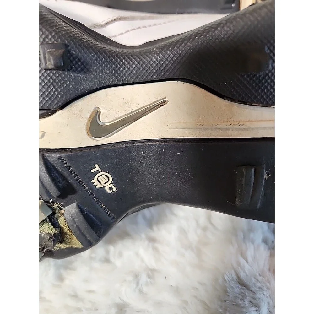 Nike Shoes MENS 10.5‎ Golfing Air Rival Tac Power Channel Leather White Black